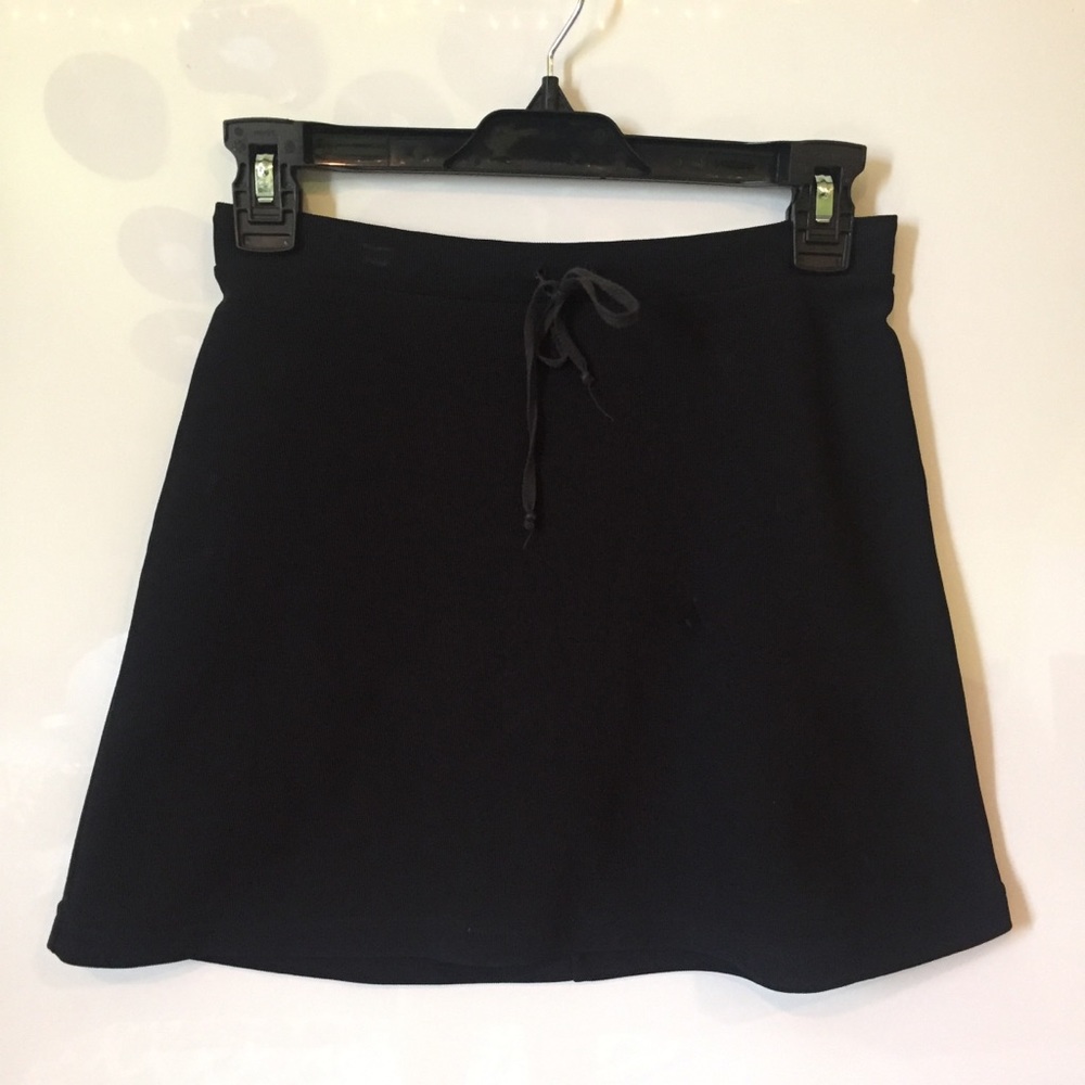 Black miniskirt